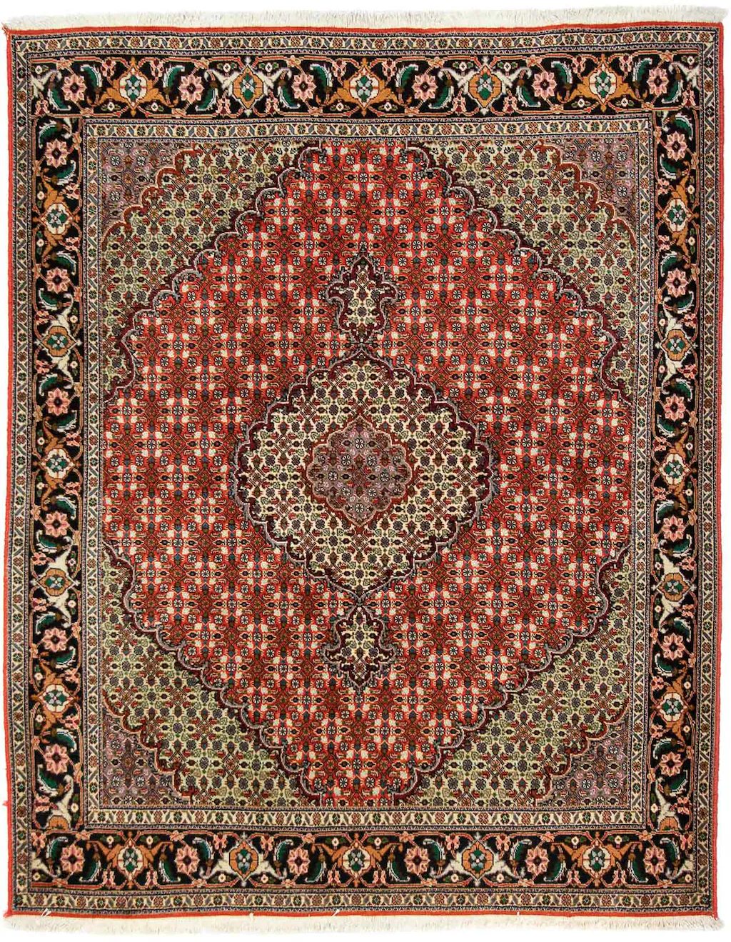 morgenland Orientteppich »Perser - Täbriz - 191 x 154 cm - dunkelrot«, rech günstig online kaufen
