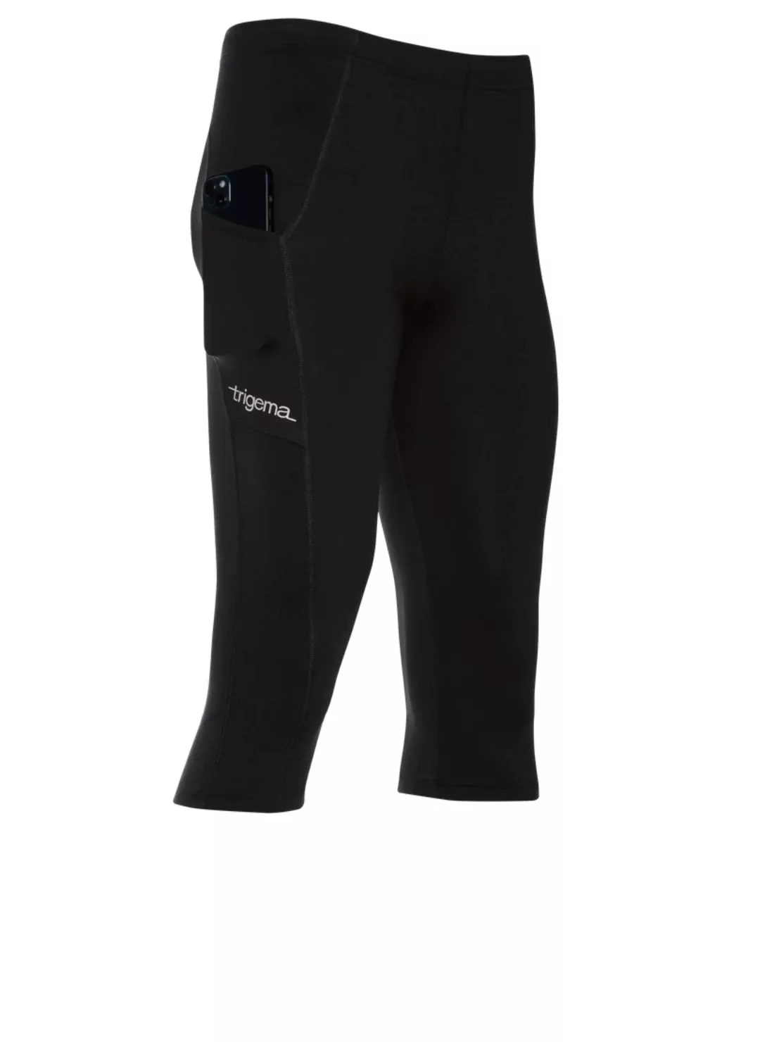 Trigema Jerseyhose "TRIGEMA Kurze Sportleggings mit Seitentasche", (1 tlg.) günstig online kaufen