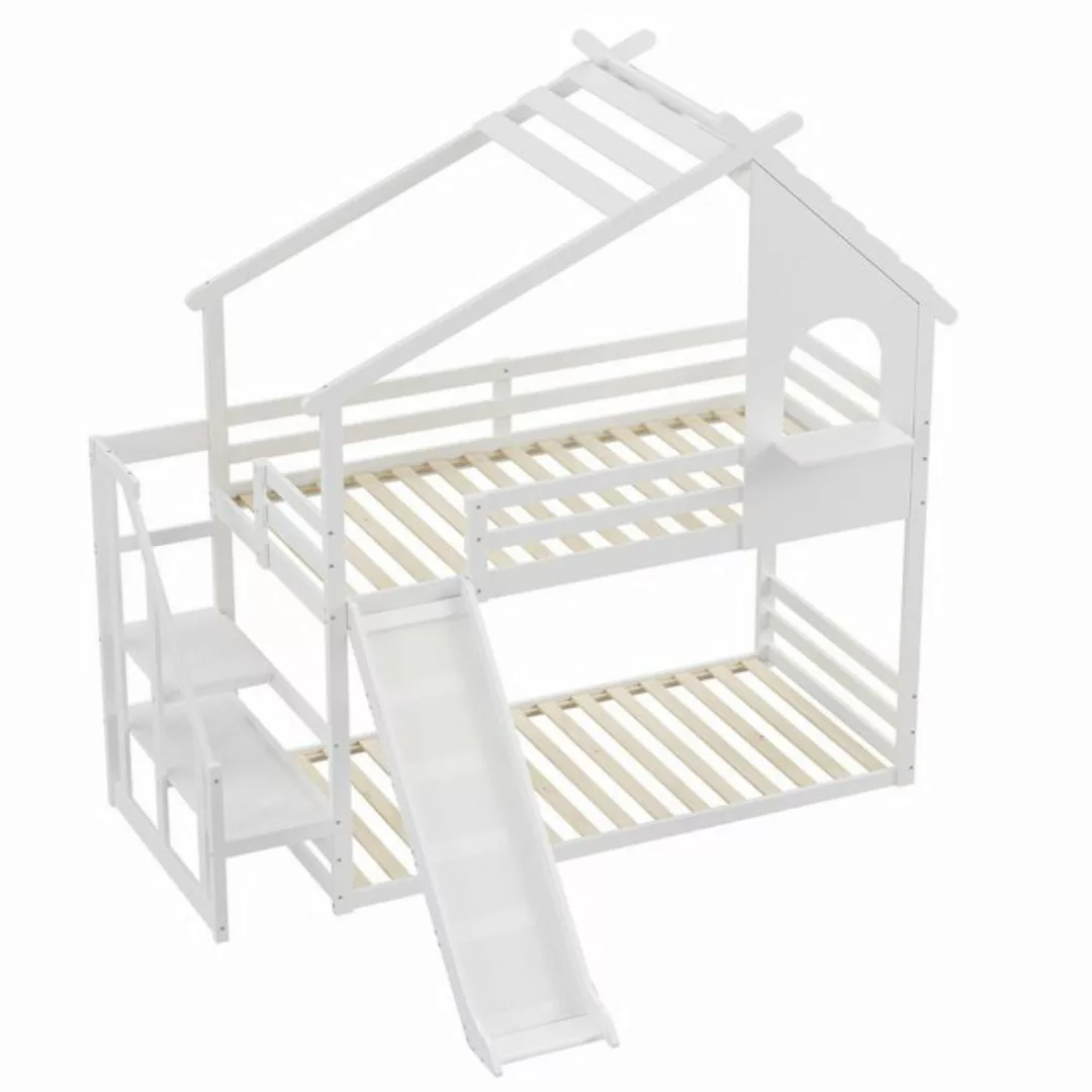 HAUSS SPLOE Etagenbett 0 x 200 cm mit Rutsche, Massivholz - Bettrahmen mit günstig online kaufen