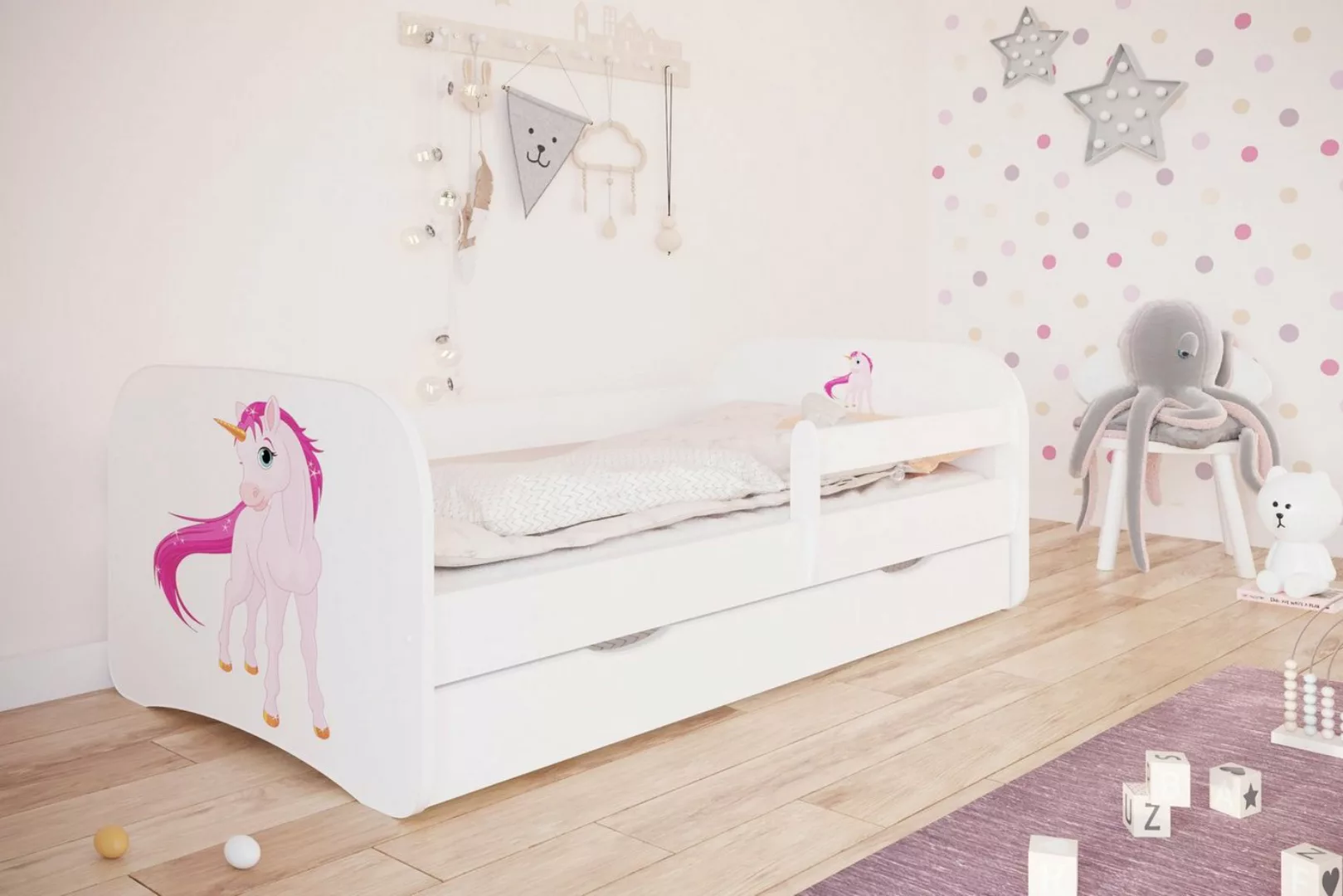 Bjird Kinderbett Babydream 180x80 cm 160x80 cm 140x70 cm (optional mit Matr günstig online kaufen