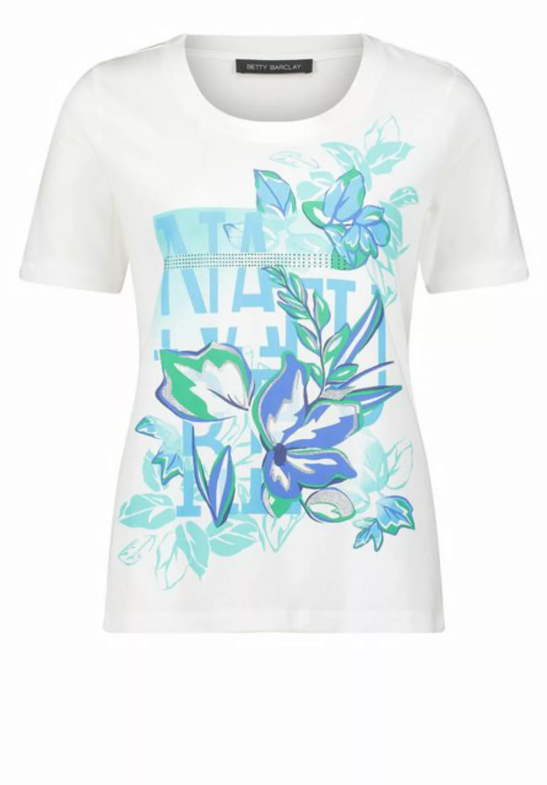 Betty Barclay T-Shirt Shirt Kurz 1/2 Arm, Patch Cream/Blue günstig online kaufen