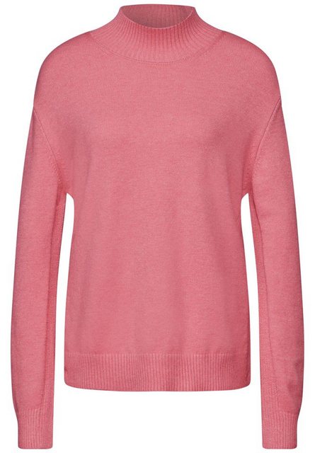 STREET ONE Stehkragenpullover – Pullover mit Turtleneck und Schlitzen an de günstig online kaufen