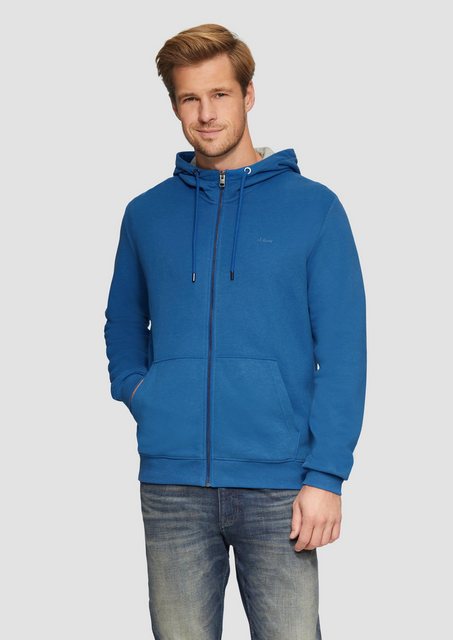 s.Oliver Allwetterjacke Sweatshirt-Jacke mit Kapuze und Logo günstig online kaufen