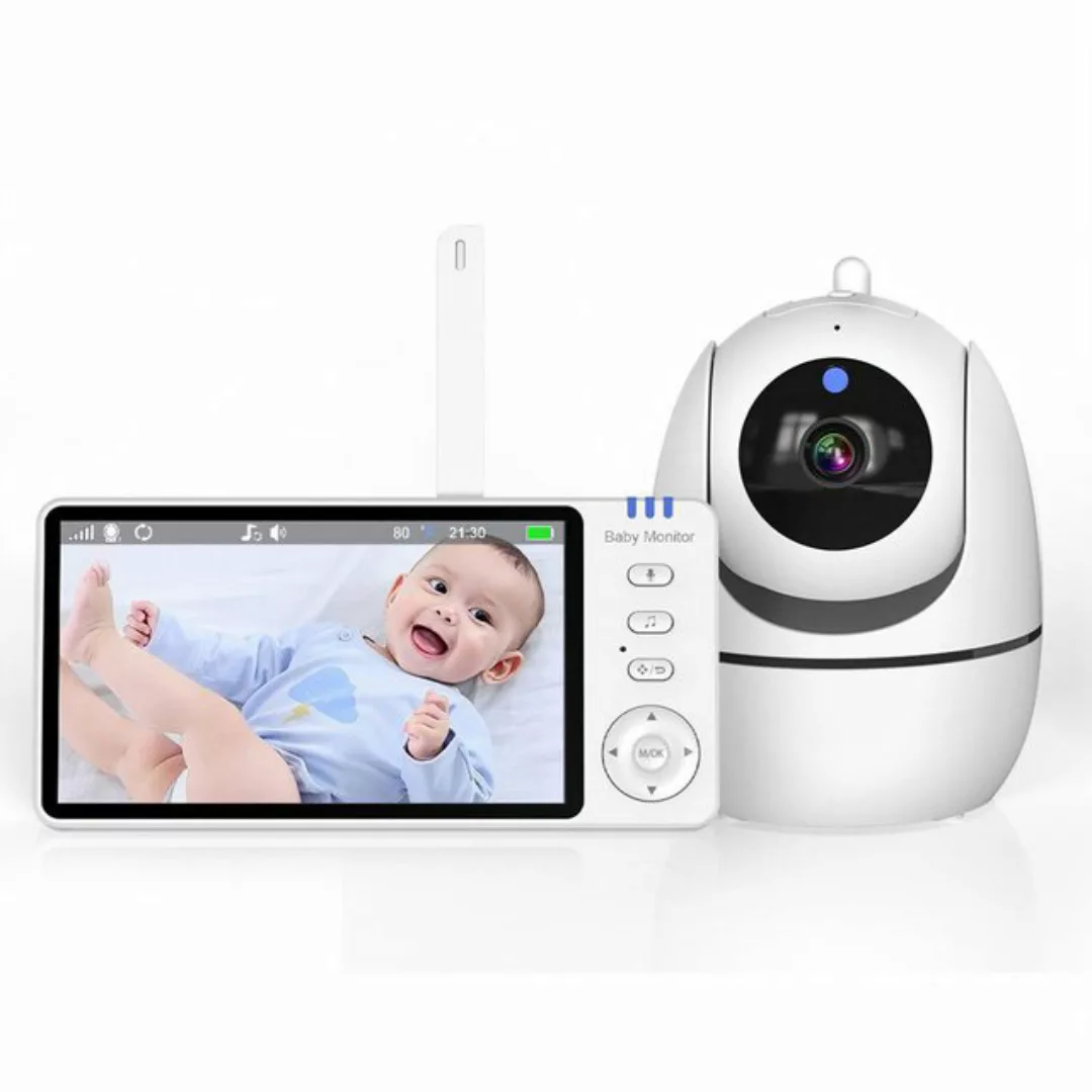 HT Video-Babyphone mit Kamera 5 Zoll Baby Monitor, 3500mAh, Reichweite von günstig online kaufen