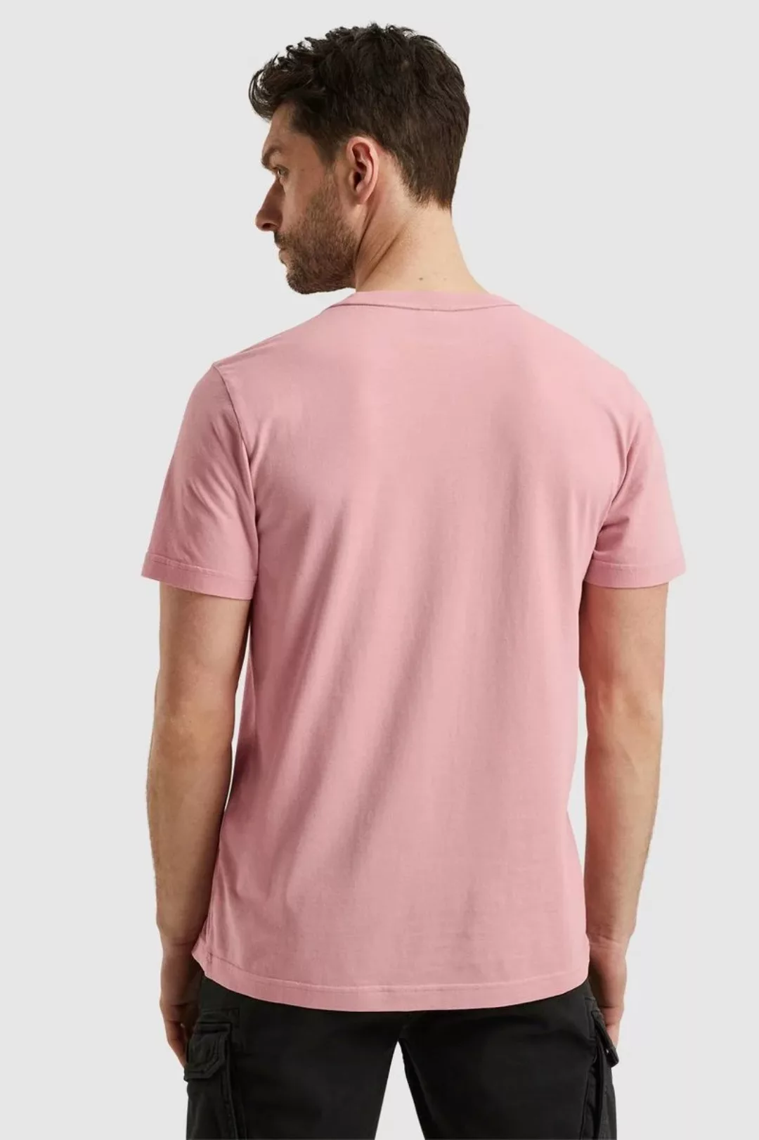PME Legend Single Jersey T-Shirt Druck Rosa - Größe L günstig online kaufen