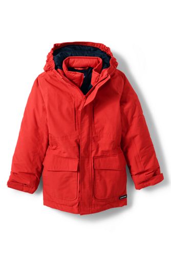 3-in-1-Parka SQUALL, Größe: 152-164, Orange, Polyester, by Lands' End, Leuc günstig online kaufen