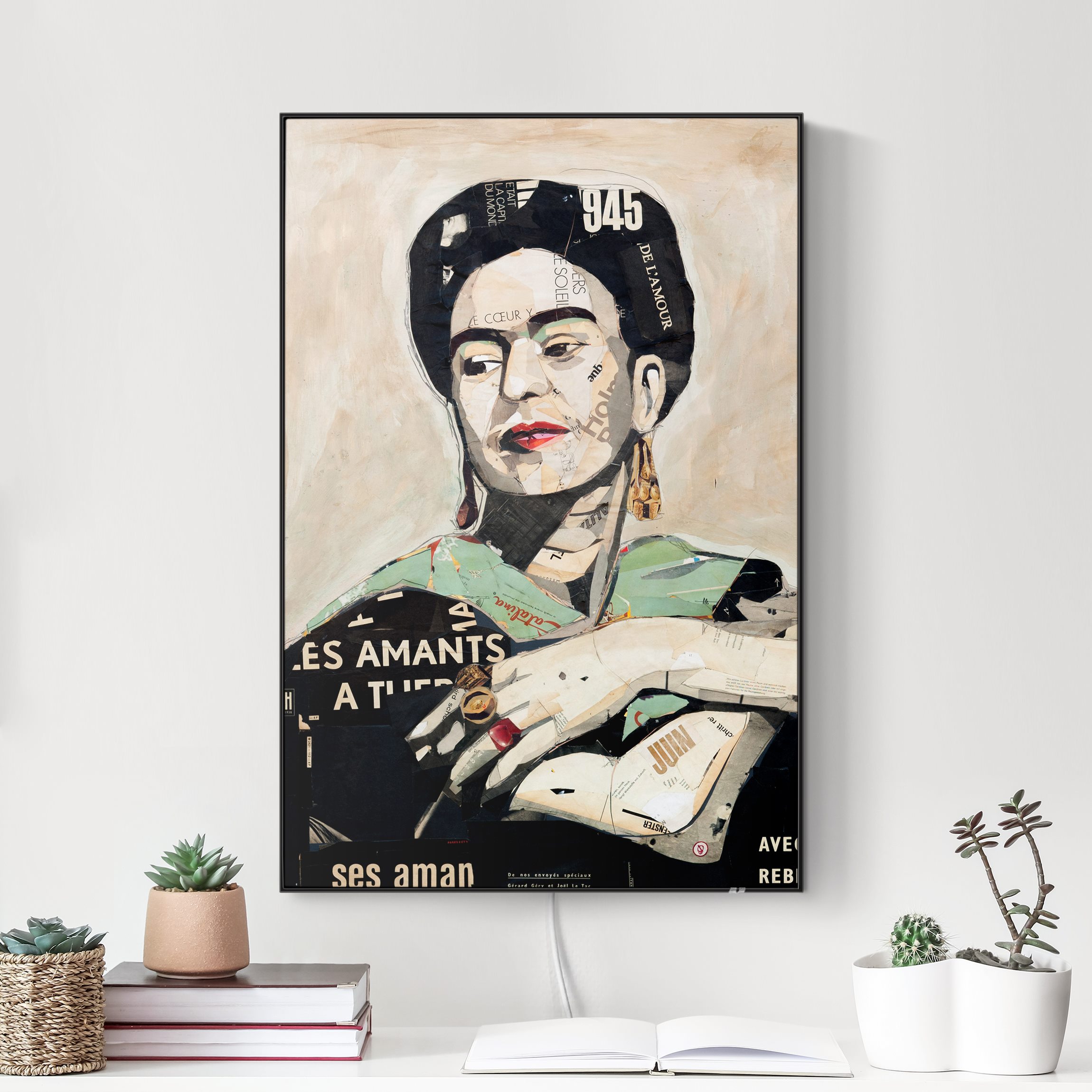 LED-Wechselbild Frida Kahlo - Collage No.4 günstig online kaufen