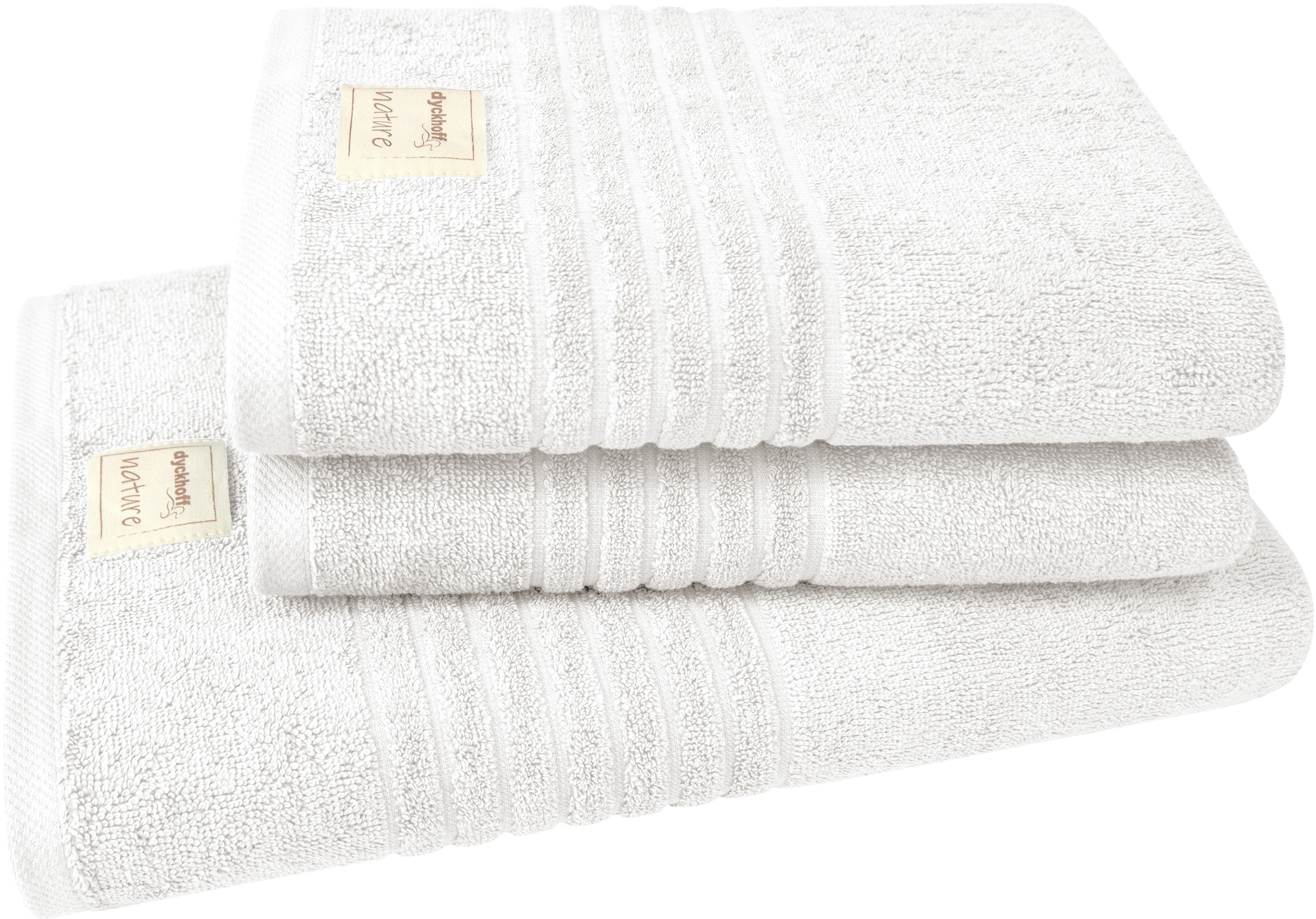 Dyckhoff Handtuch Set »Nature«, Set, 3 tlg., Frottier, 3er Set: 2x Handtüch günstig online kaufen