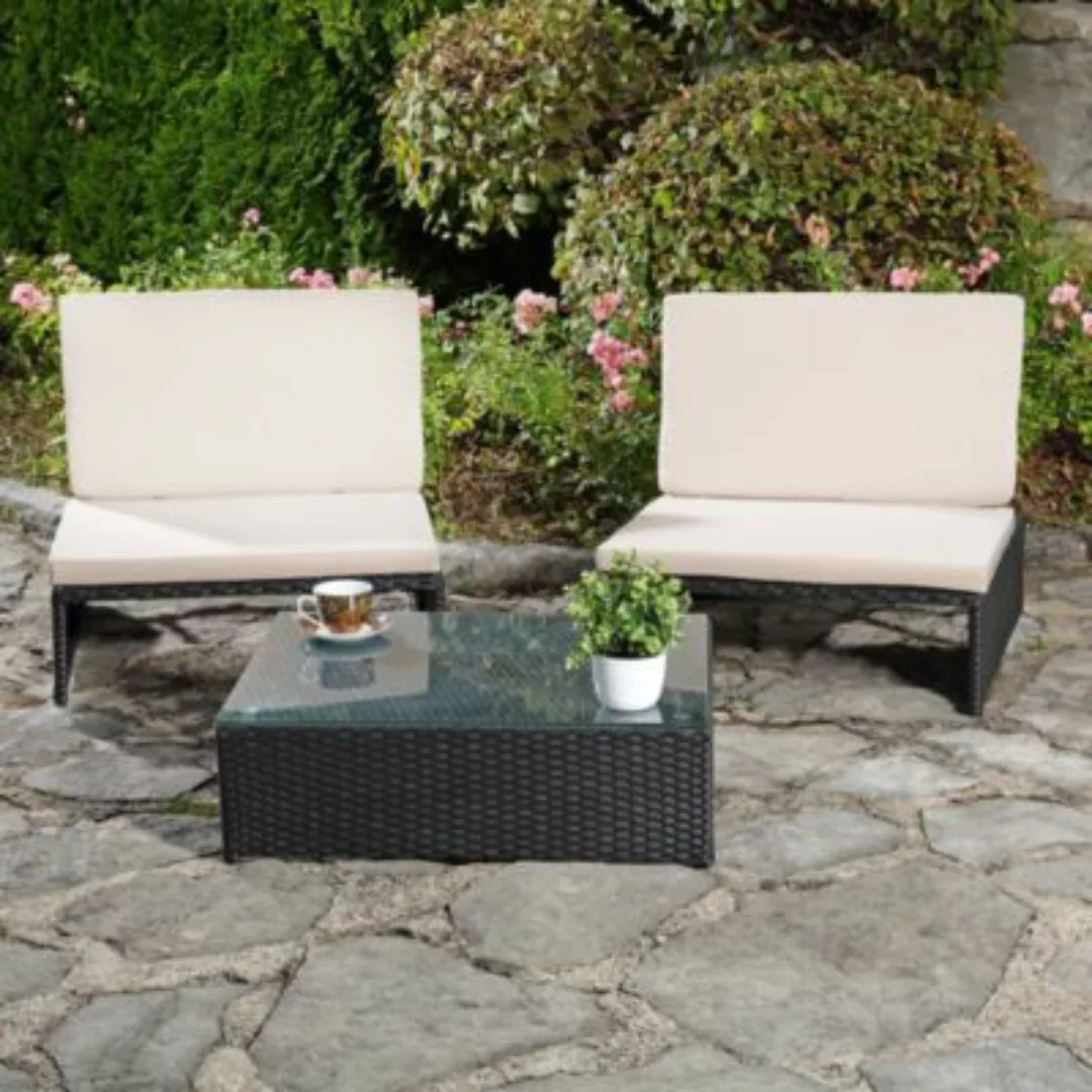 Mucola Loungegruppe Sitzgruppe Sitzgarnitur Gartenmöbel aus Polyrattan mit günstig online kaufen