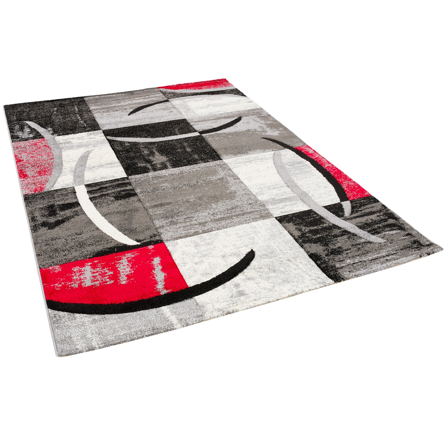 Pergamon Designer Teppich Brilliant Trend Rot 120x170cm günstig online kaufen