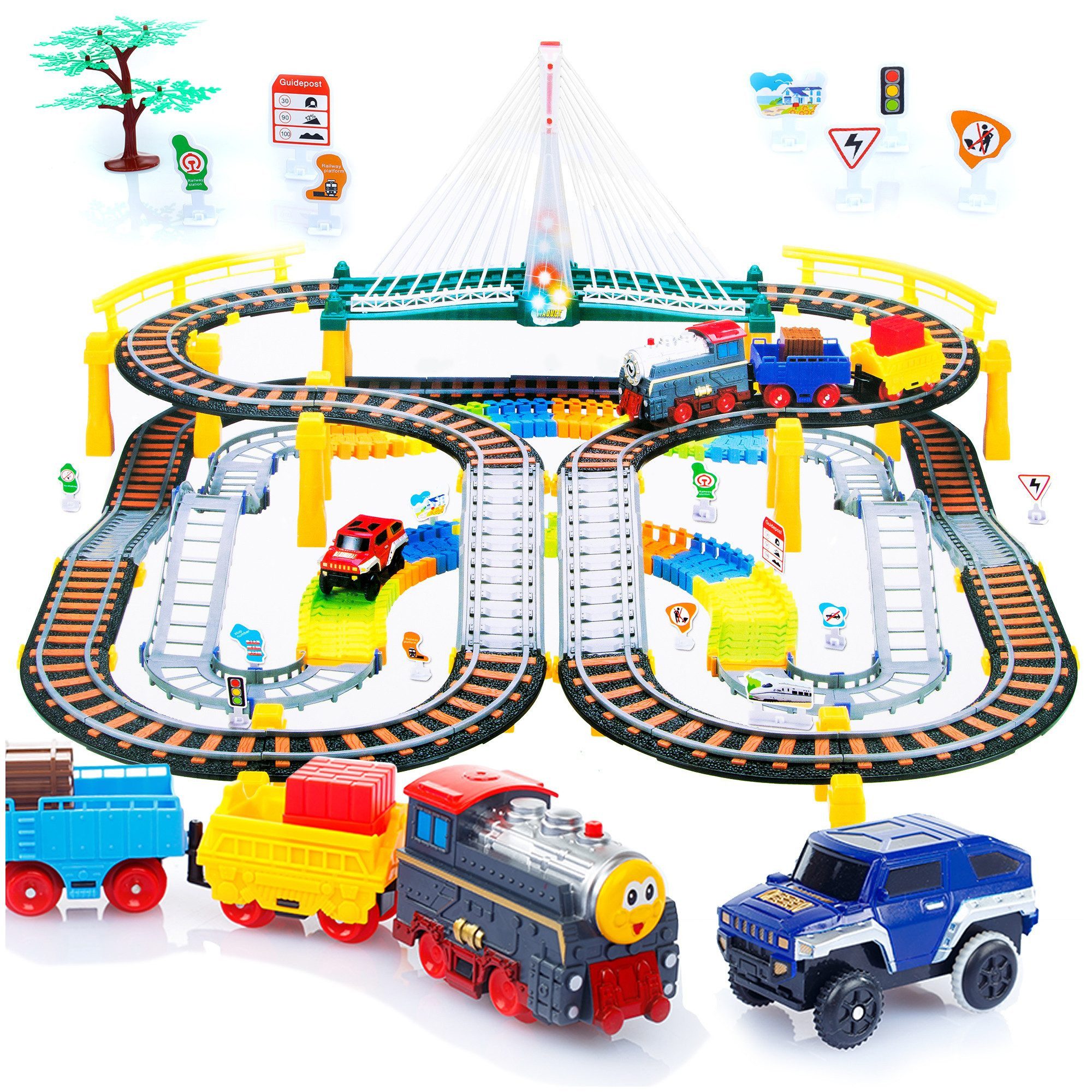 ZEUOPQ Spielzeug-Zug Spielzeug-Zug Elektrische Eisenbahn mit günstig online kaufen
