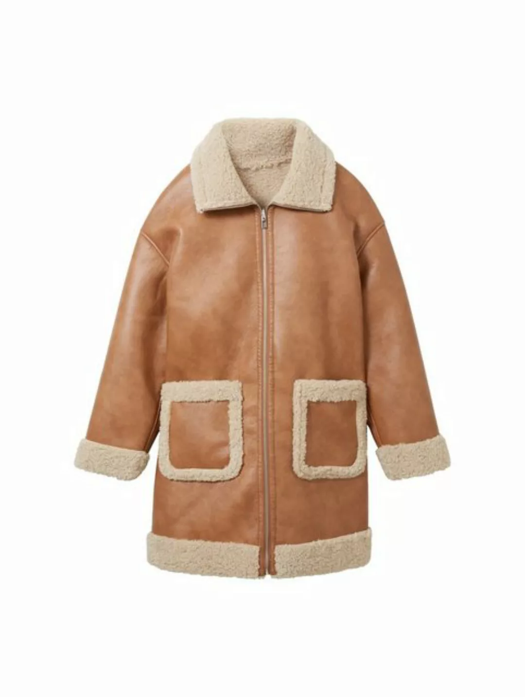 TOM TAILOR Langmantel reversible shearling coat günstig online kaufen