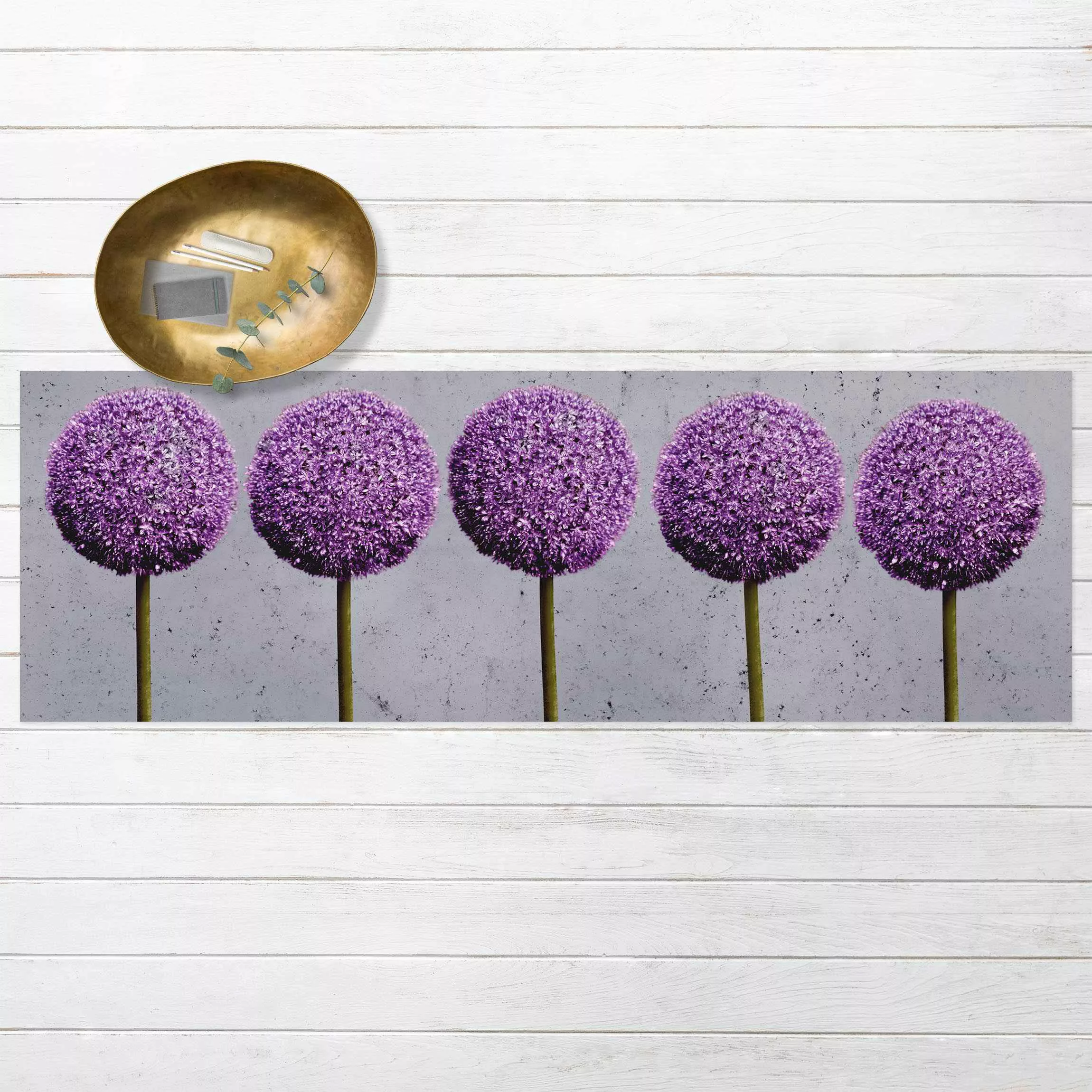 Vinyl-Teppich Allium Kugel-Blüten günstig online kaufen