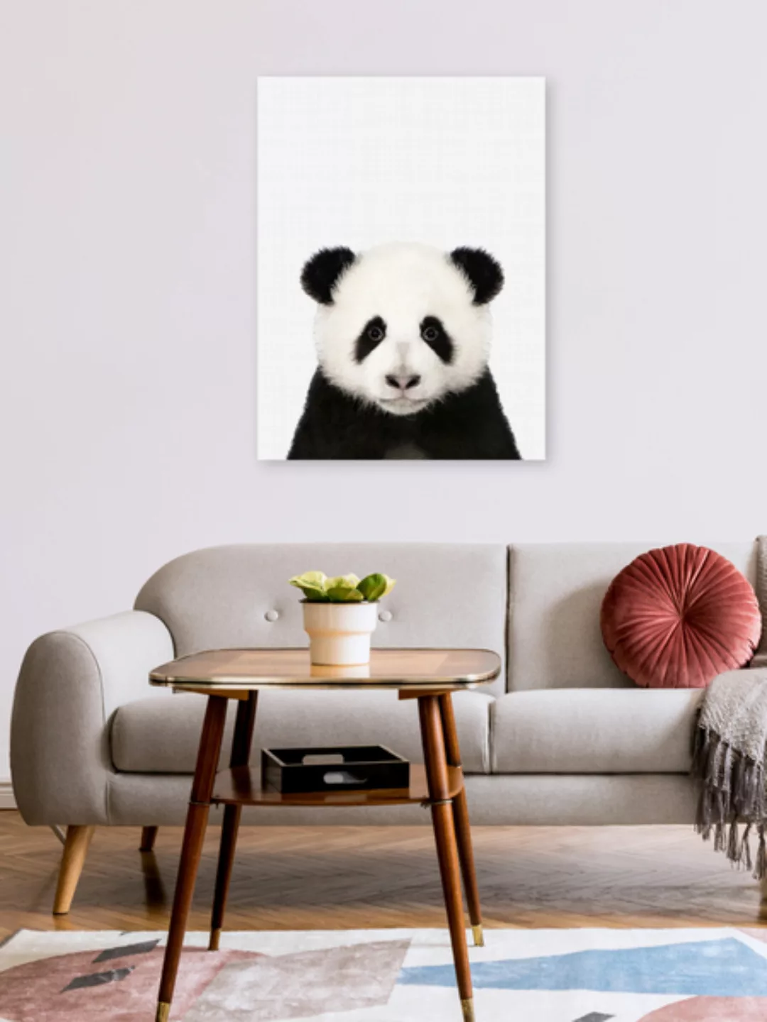 Poster / Leinwandbild - Panda günstig online kaufen
