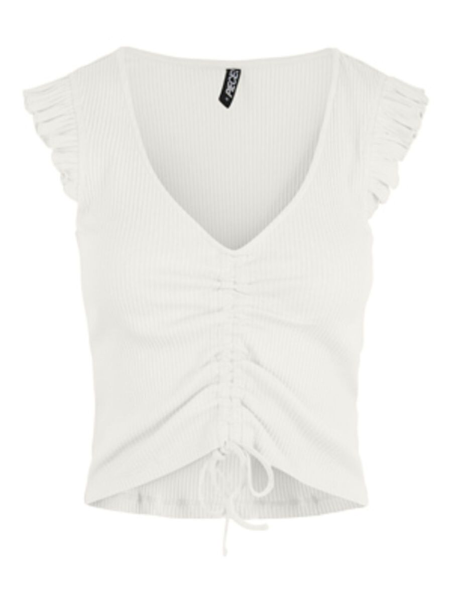 PIECES Pctegan Crop Top Damen White günstig online kaufen