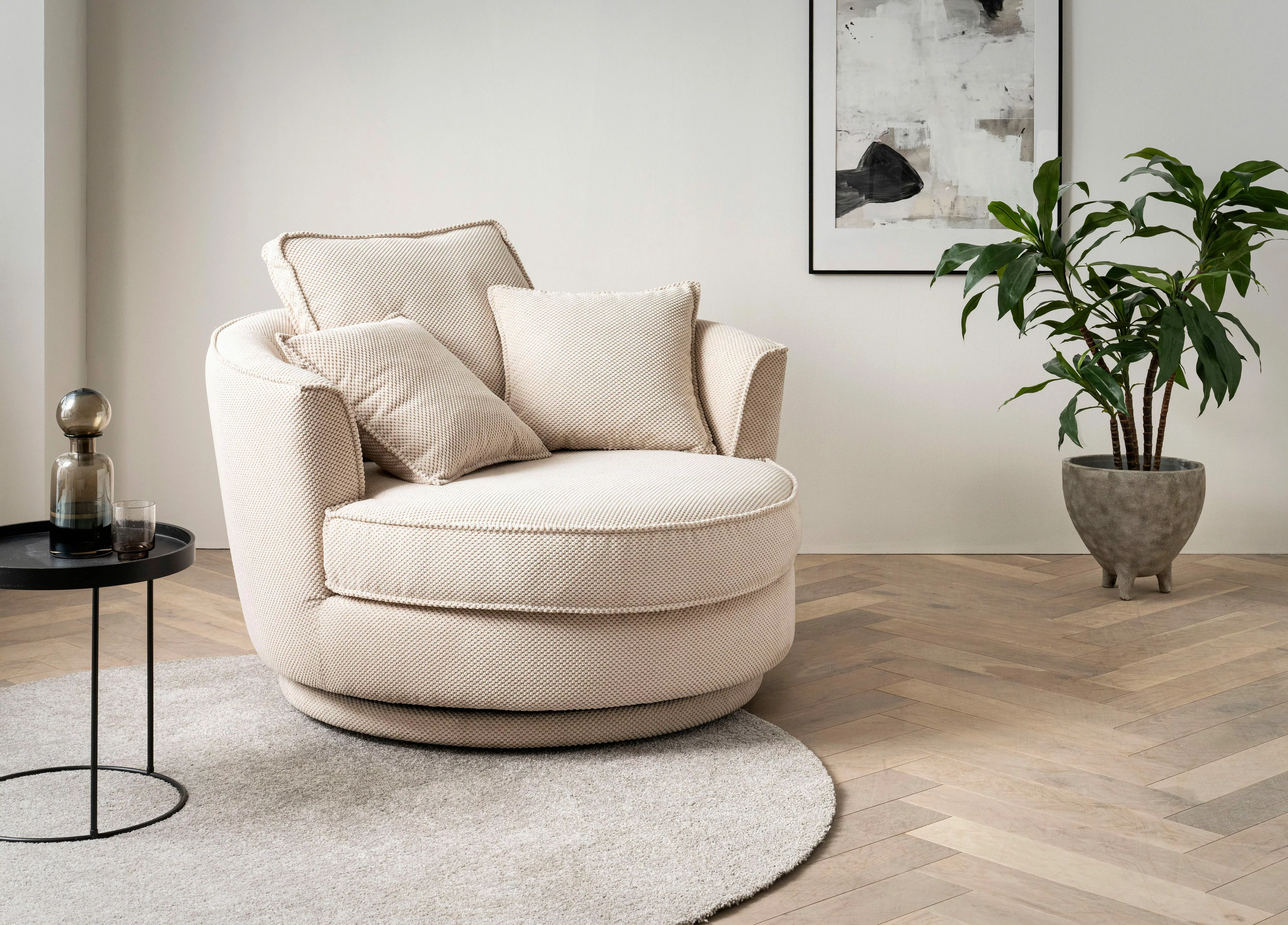 Leonique Drehsessel "MAISIE, Love Seat XXL, Lese-Sessel BIG-", Sessel in ME günstig online kaufen
