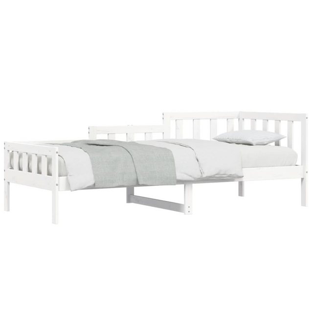 furnicato Bett Tagesbett ohne Matratze Weiß 90x200 cm Massivholz Kiefer (1- günstig online kaufen