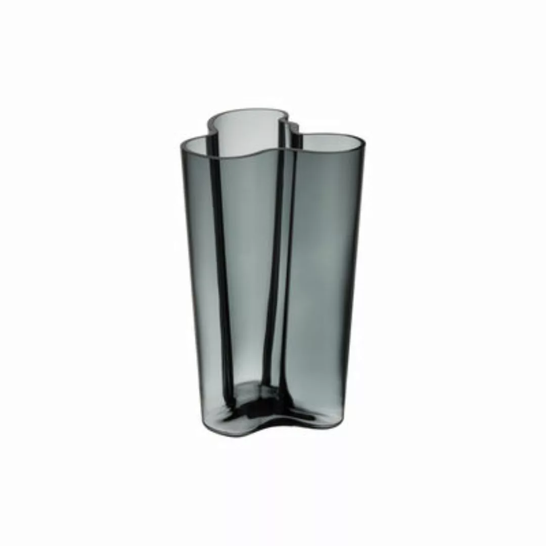 Vase Aalto glas grau / 17 x 17 x H 25 cm - Alvar Aalto, 1936 - Iittala - Gr günstig online kaufen