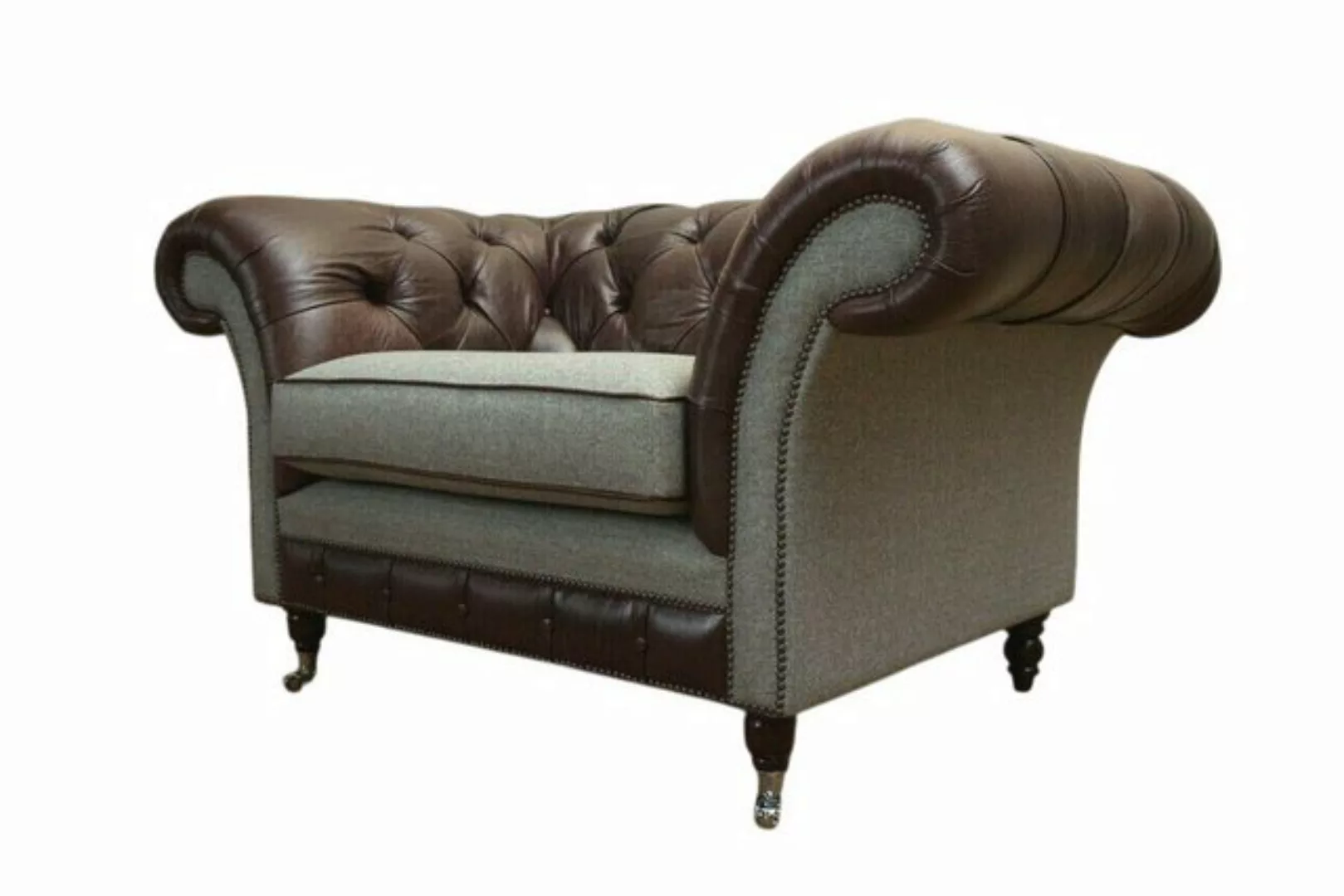 Xlmoebel Sofa Großer Einzelsitzer Chesterfield Lounge Club Sofa Fernsehsess günstig online kaufen