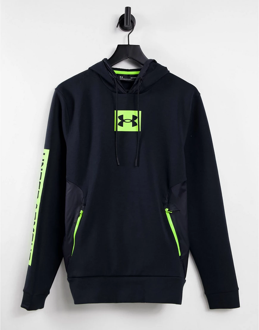 Under Armour – Summit – Kapuzenpullover aus Strickstoff in Schwarz günstig online kaufen