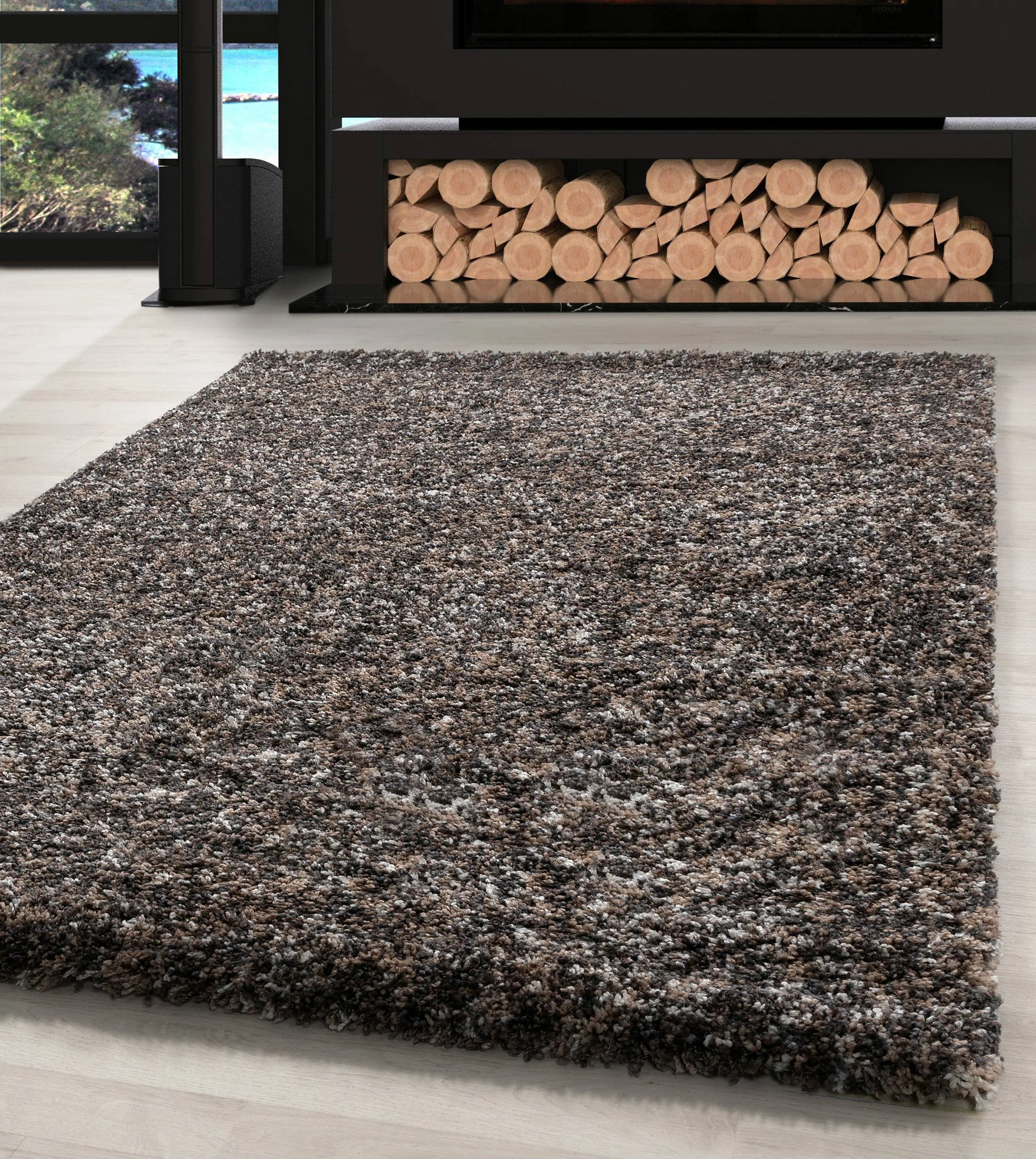 Carpettex Hochflor-Teppich Meliert Design, Läufer, Höhe: günstig online kaufen