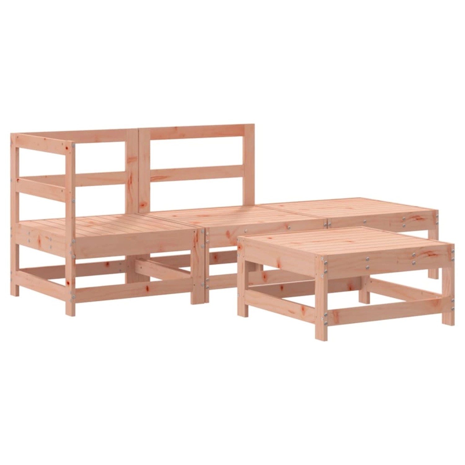 vidaXL 4-Tlg Garten-Lounge-Set Massivholz Douglasie 3186499 günstig online kaufen