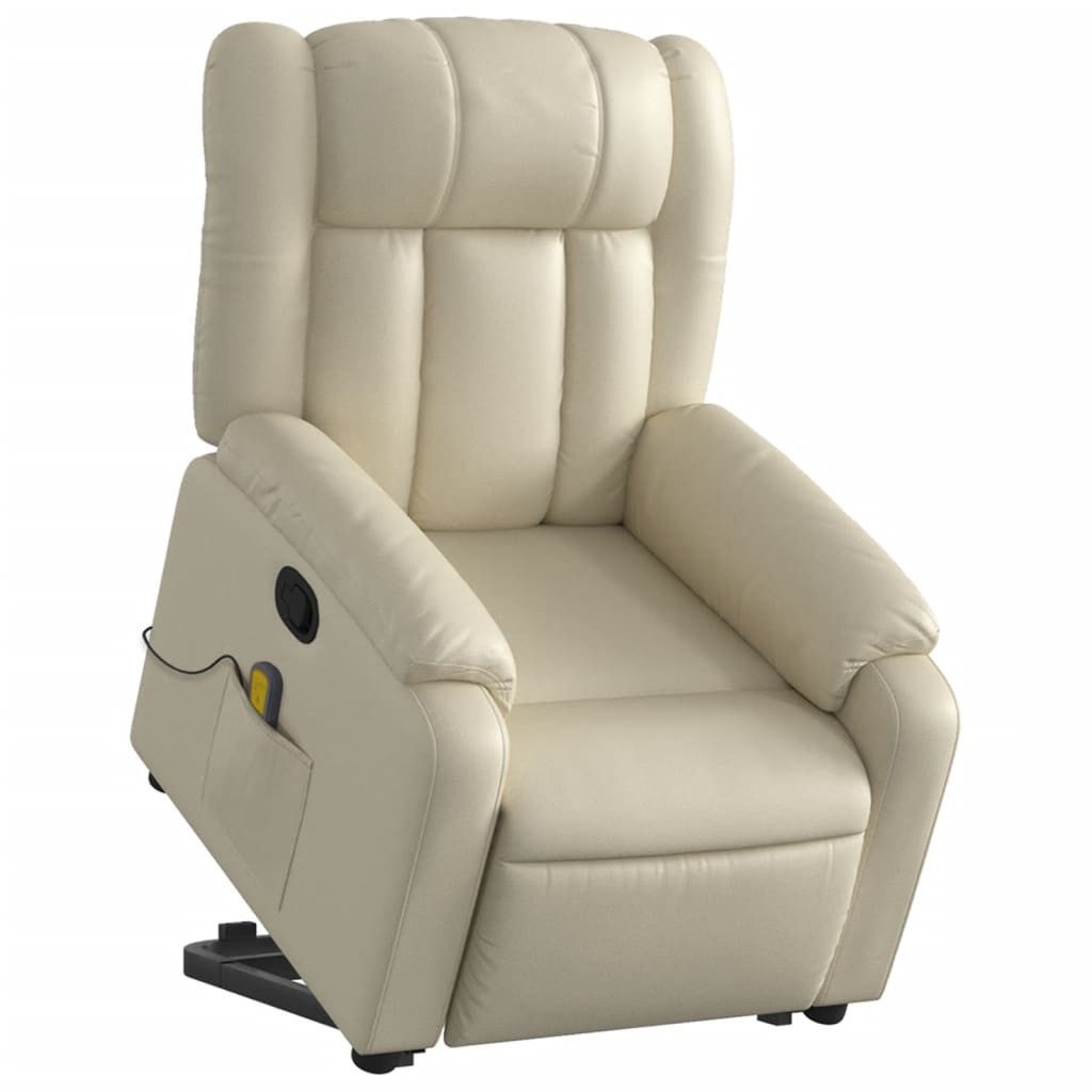 vidaXL Sessel Massagesessel mit Aufstehhilfe Creme günstig online kaufen