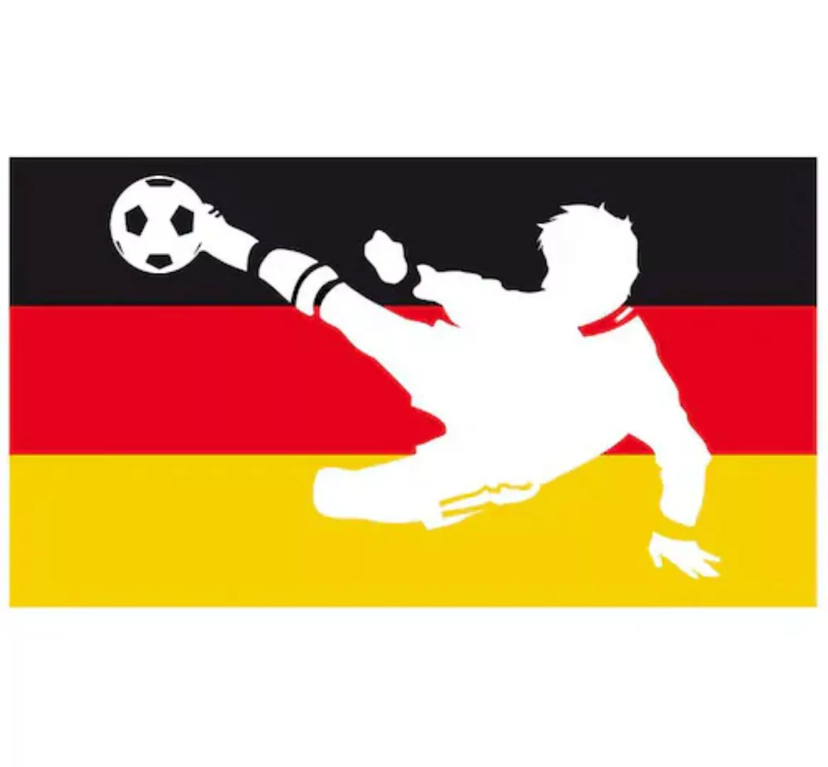 Wall-Art Wandtattoo "Deutschland Fahne + Fußballer", (1 St.) günstig online kaufen