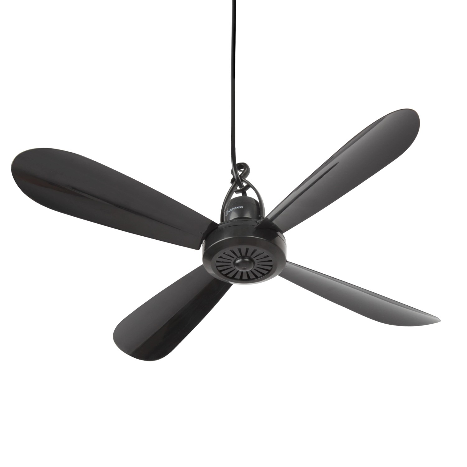 Bestlivings Mobiler Deckenventilator Schwarz 40 cm Inkl. Aufhänger günstig online kaufen