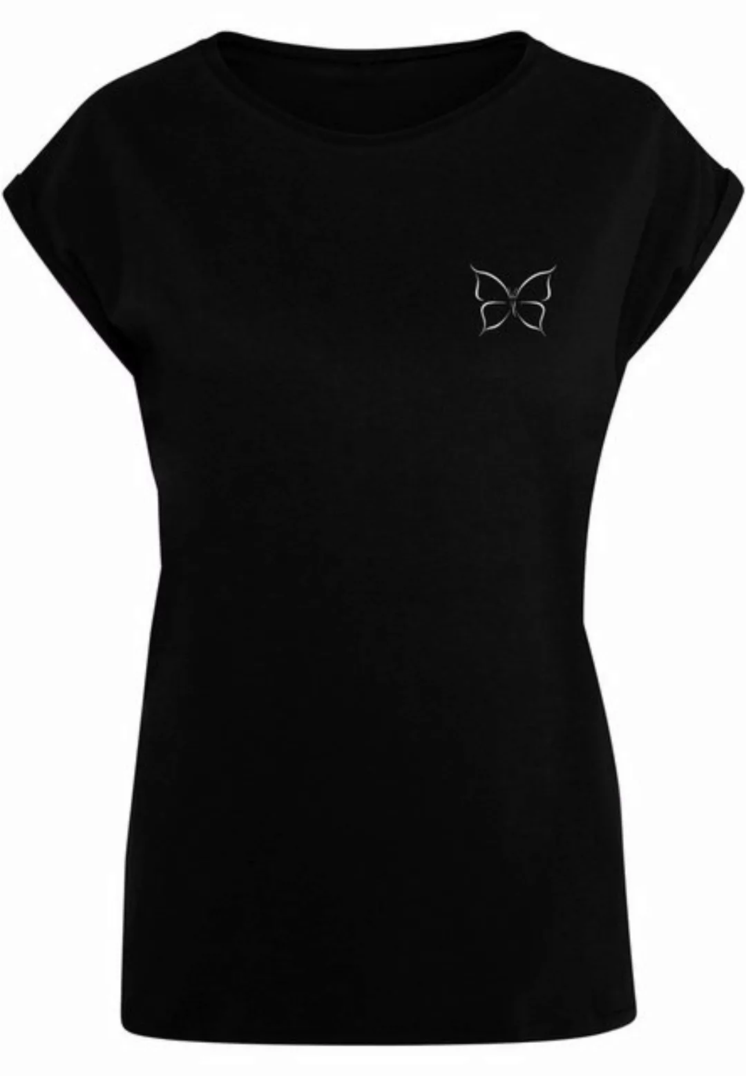 Merchcode T-Shirt Merchcode Damen Ladies Spring - Butterfly T-Shirt (1-tlg) günstig online kaufen
