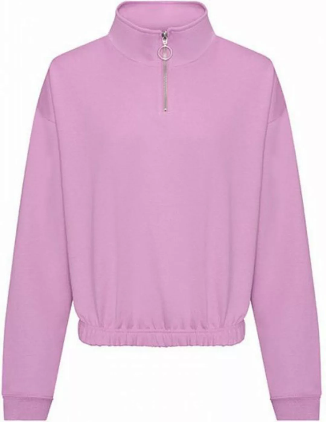 Just Hoods Sweatshirt Women´s Cropped 1/4 Zip Damen Sweatshirt günstig online kaufen