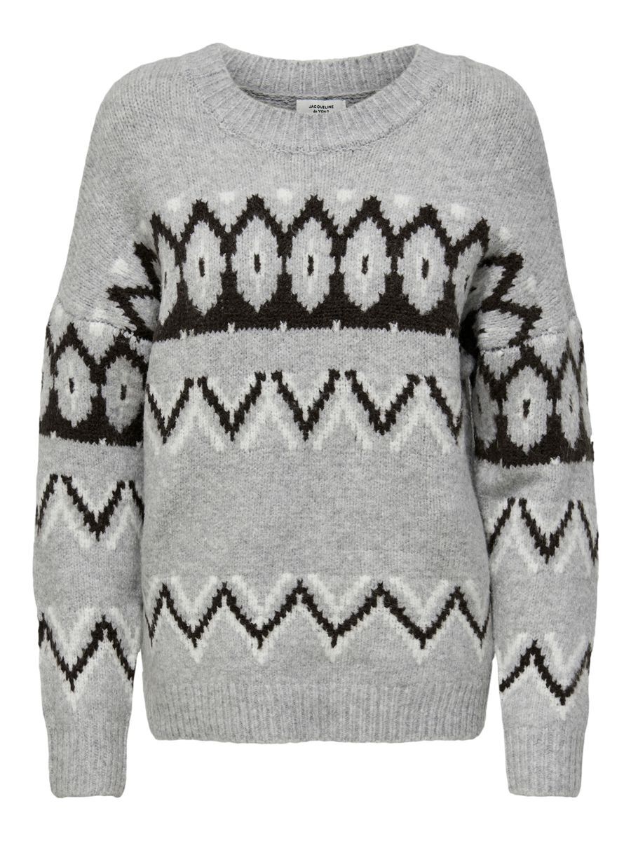 ONLY Gestrickter Pullover Damen Grau günstig online kaufen