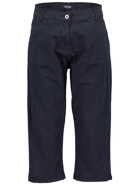 Blue Seven Caprihose Damen Hose 3/4-Länge mit Seitenschlitzen - Unifarbene günstig online kaufen