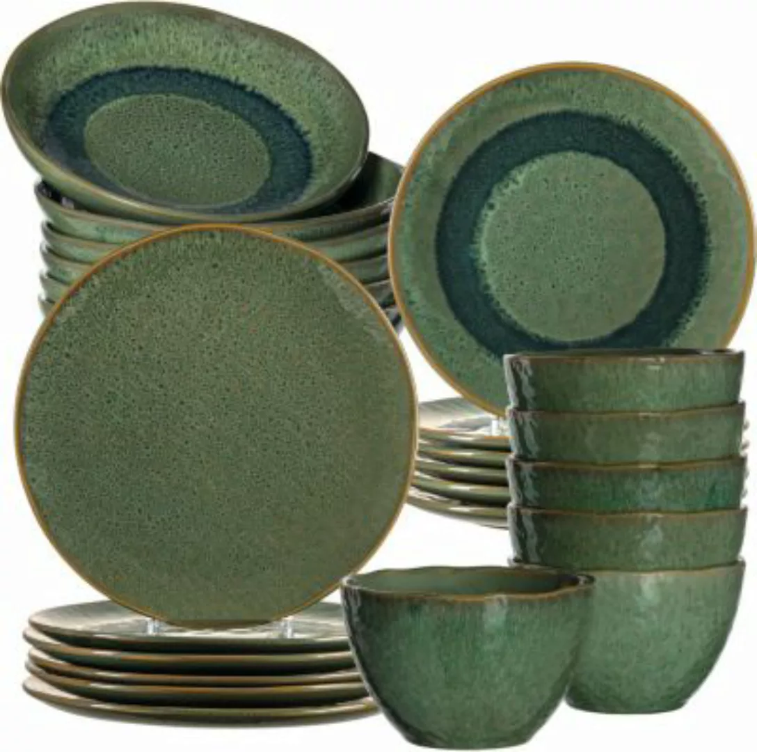 LEONARDO "24-tlg. Keramik Set ""MATERA"", grün Matera" günstig online kaufen