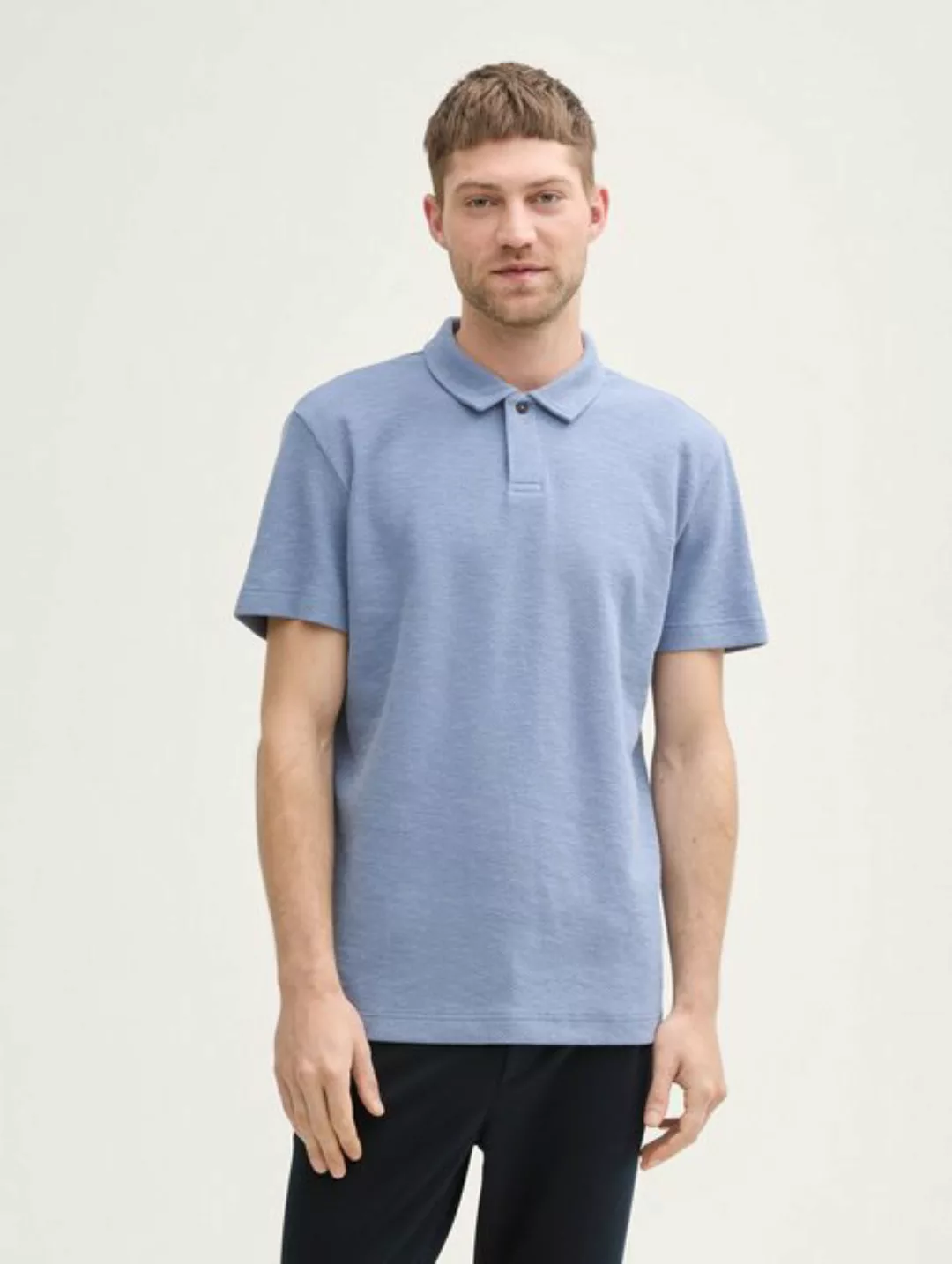 TOM TAILOR Poloshirt Ripp Poloshirt mit Stretch-Anteil günstig online kaufen