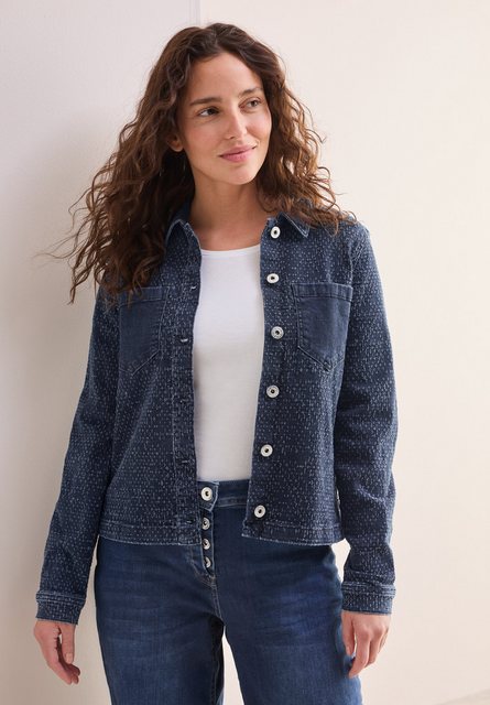 Cecil Jeansjacke, im Bouclé-Look günstig online kaufen