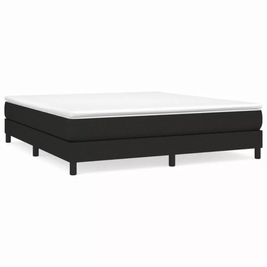 vidaXL Boxspringbett Boxspringbett mit Matratze Schwarz 180x200 cm Stoff Be günstig online kaufen