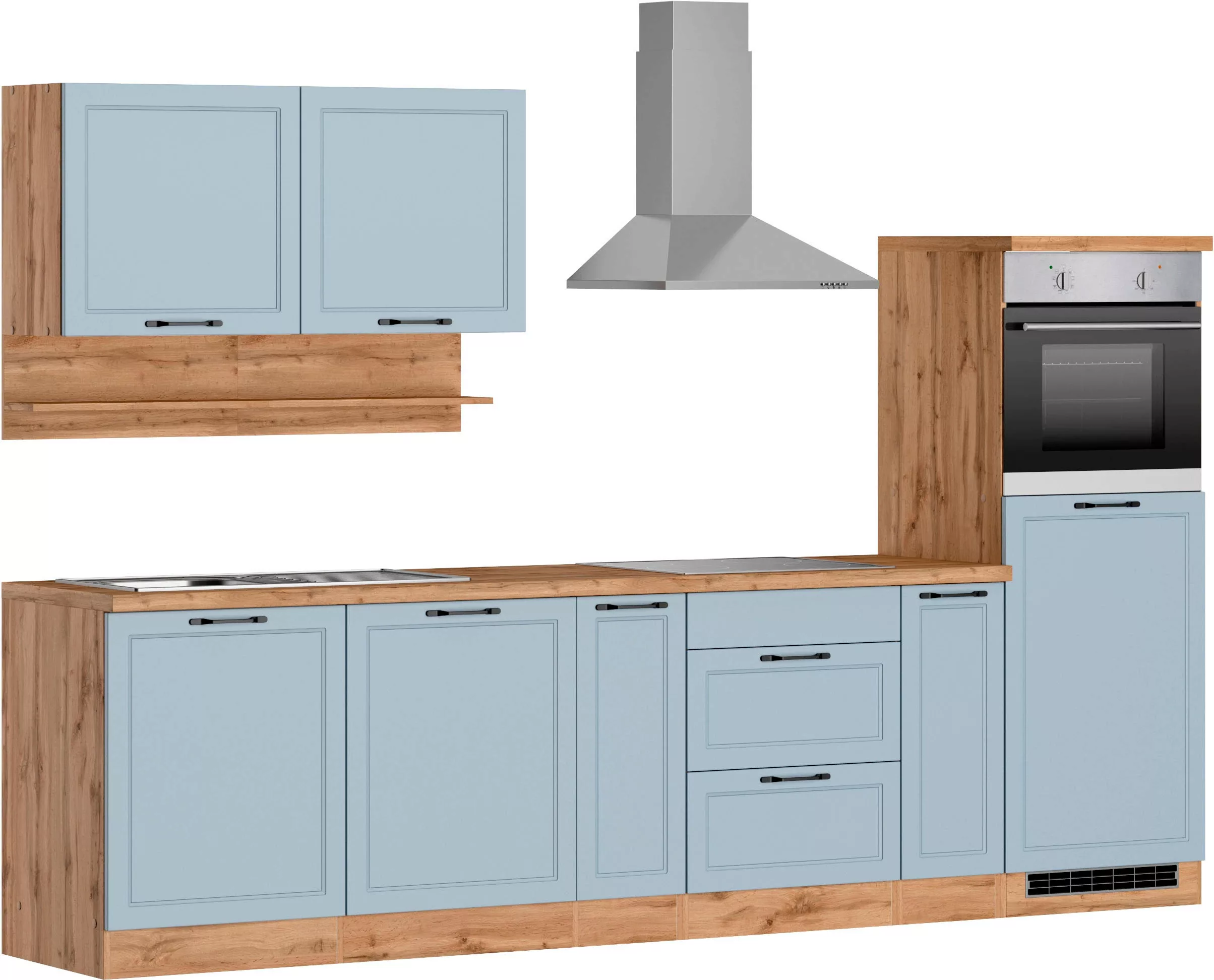 Kochstation Küche »KS-Lana«, 300 cm breit, wahlweise mit oder ohne E-Geräte günstig online kaufen