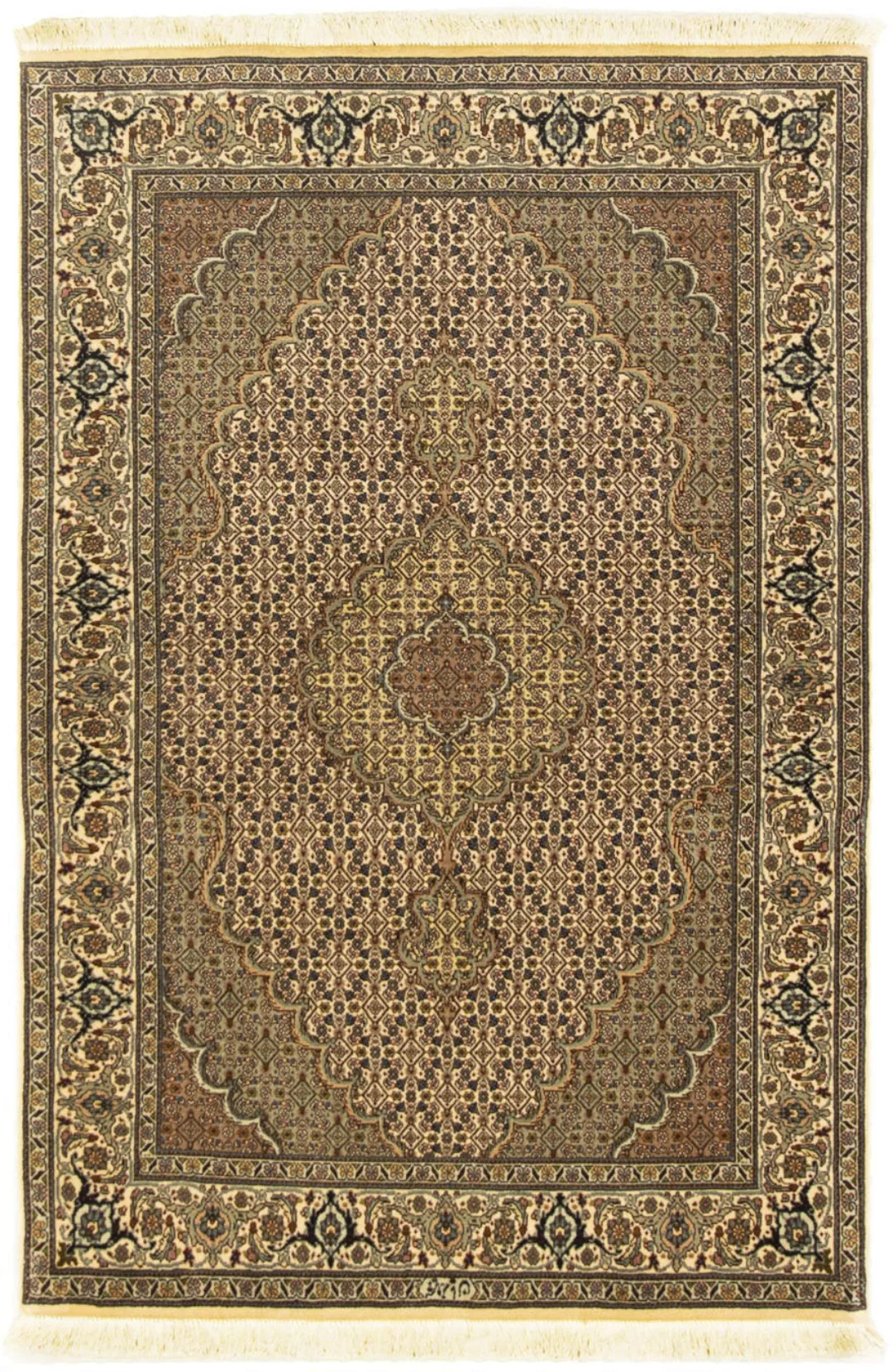 morgenland Orientteppich »Perser - Täbriz - Royal - 156 x 104 cm - hellbrau günstig online kaufen