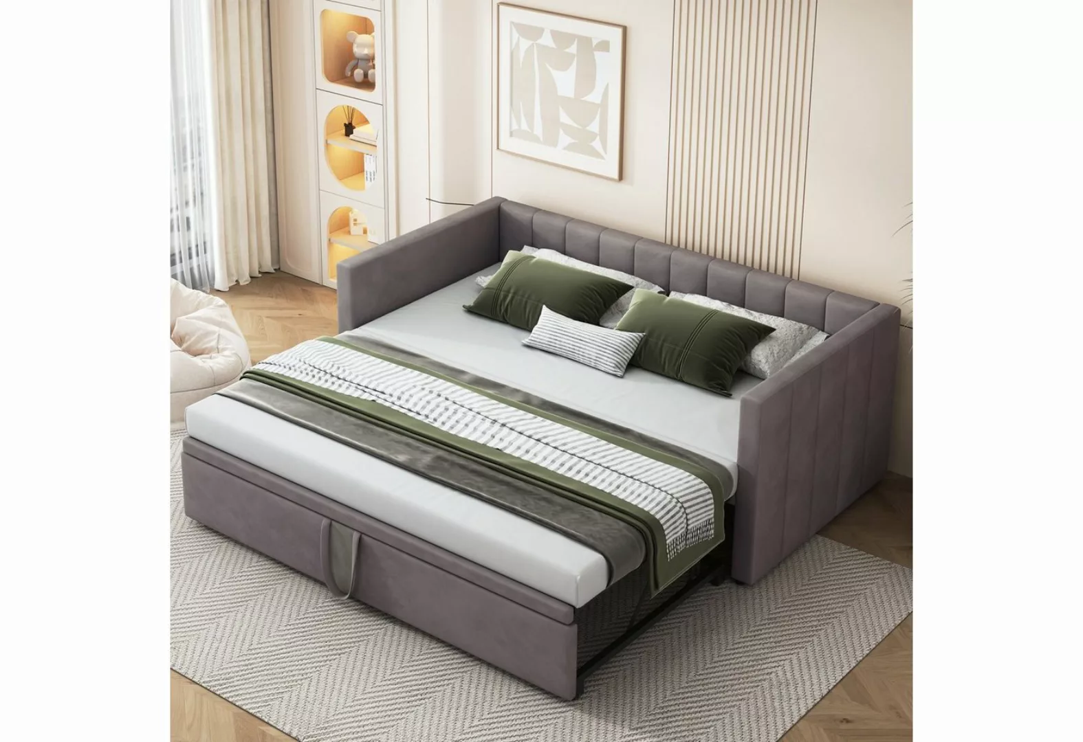 OKWISH Polsterbett Schlafsofa Kinderbett Bett Funktionsbett Doppelbett (mit günstig online kaufen