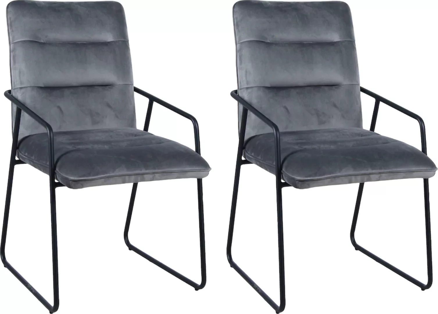 INOSIGN Polsterstuhl "Marla", (Set), 2 St., Samtvelours günstig online kaufen
