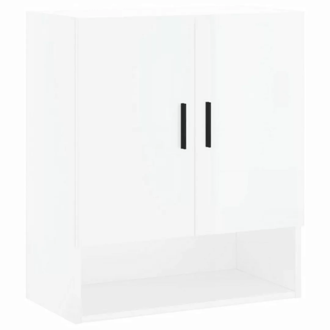 vidaXL Hängeschrank Wandschrank Hochglanz-Weiß 60x31x70 cm Holzwerkstoff (1 günstig online kaufen