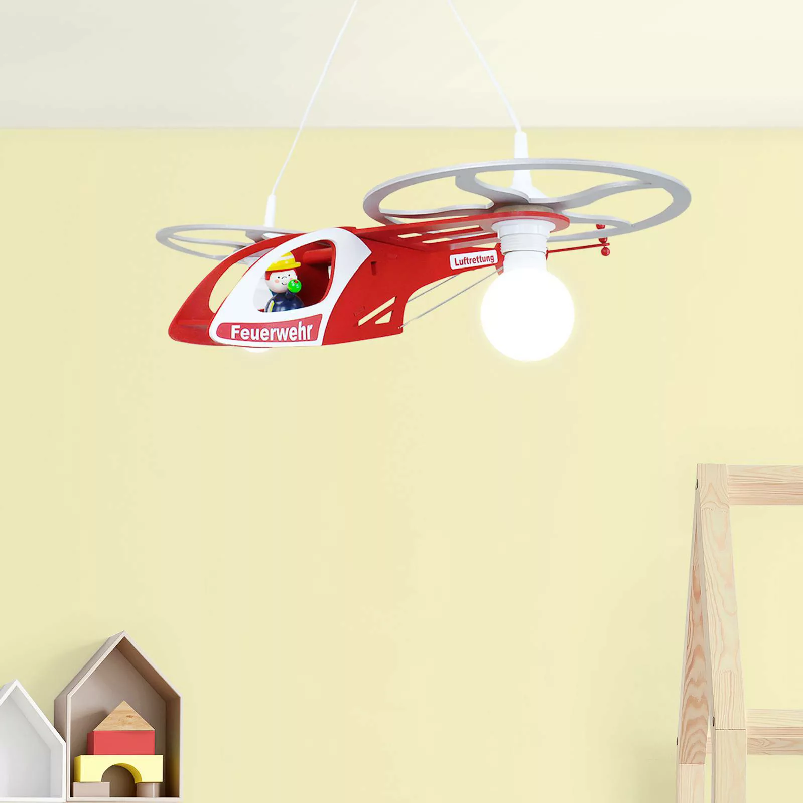 Pendelleuchte Helikopter Fred fürs Kinderzimmer günstig online kaufen