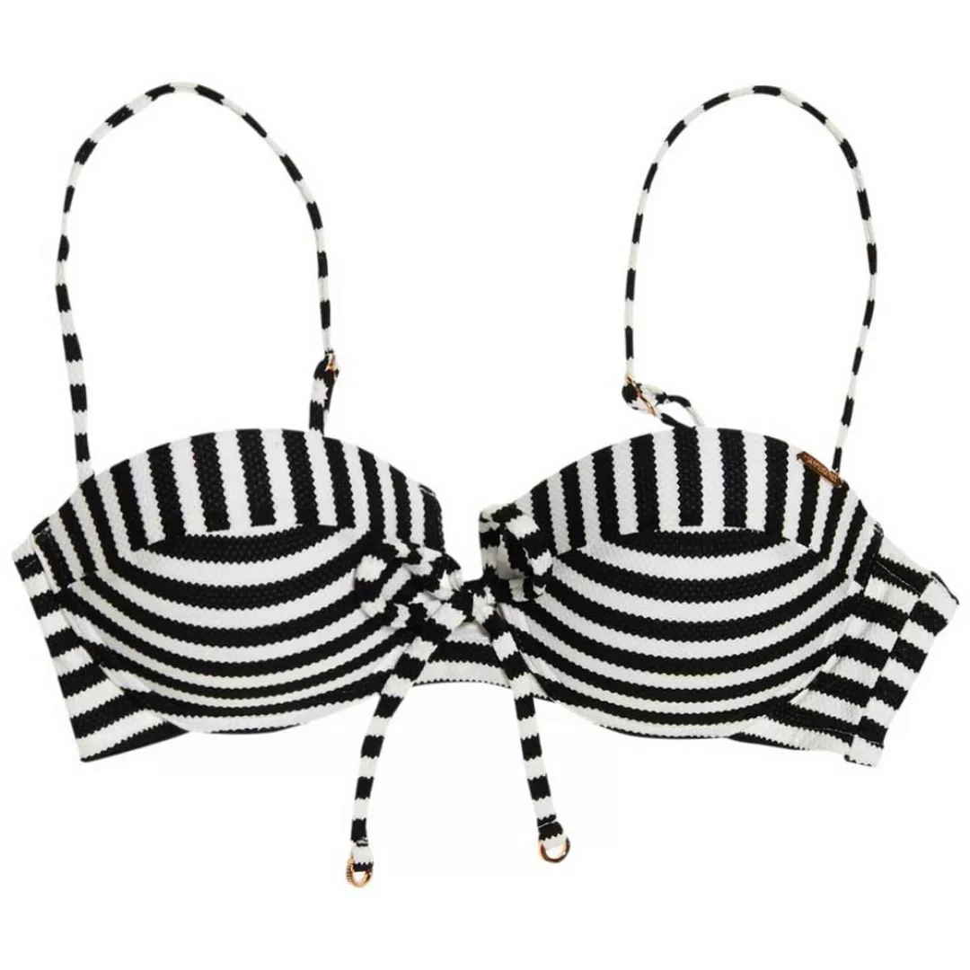Superdry Alice Textured Cupped Bikini Oberteil XS Mono Stripe günstig online kaufen