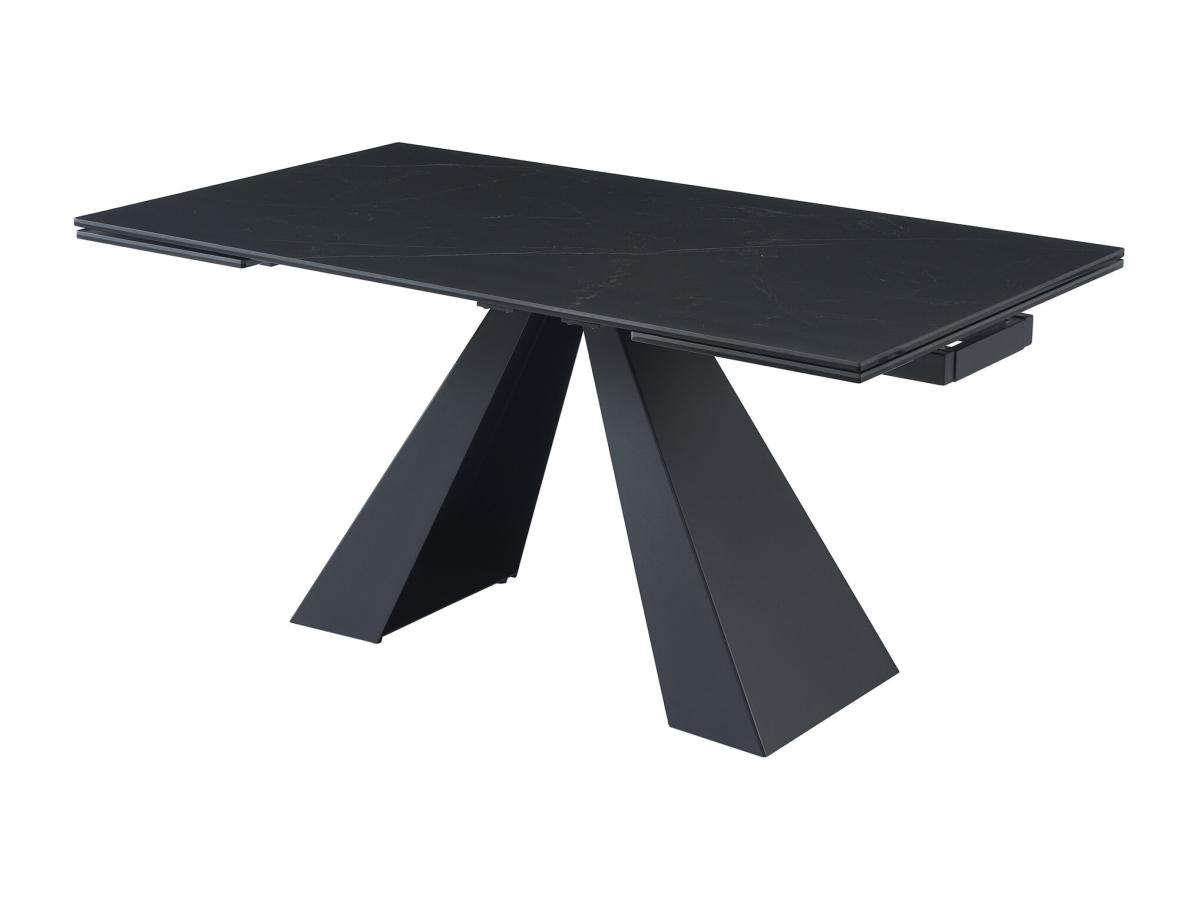 Esstisch ausziehbar - 6 bis 10 Personen - Sicherheitsglas, Keramik & Metall günstig online kaufen