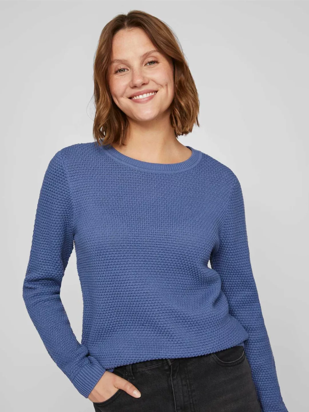 Vila Rundhalspullover "VIDALO O-NECK L/S KNIT TOP- NOOS" günstig online kaufen