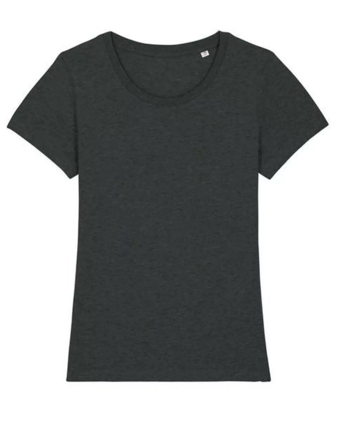 Basic T-shirt Damen Meliert, Bio-baumwolle, Enganliegend, Xs-2xl günstig online kaufen