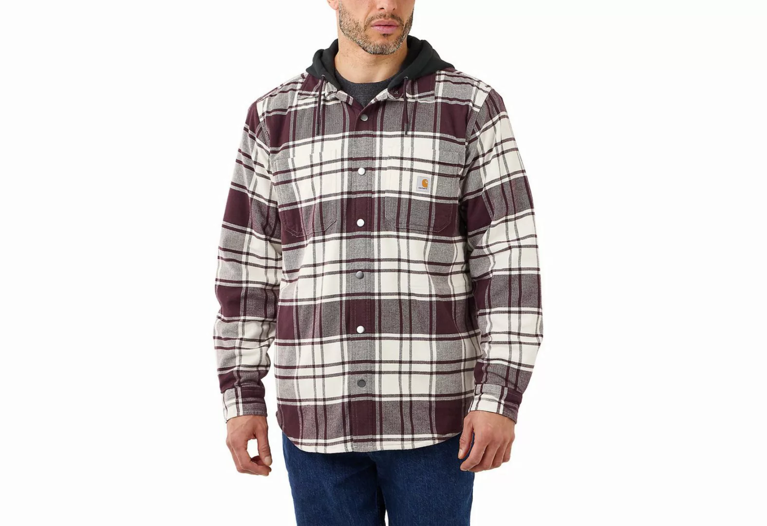 Carhartt Flanellhemd Fleece Lined Hooded mit Kapuze günstig online kaufen