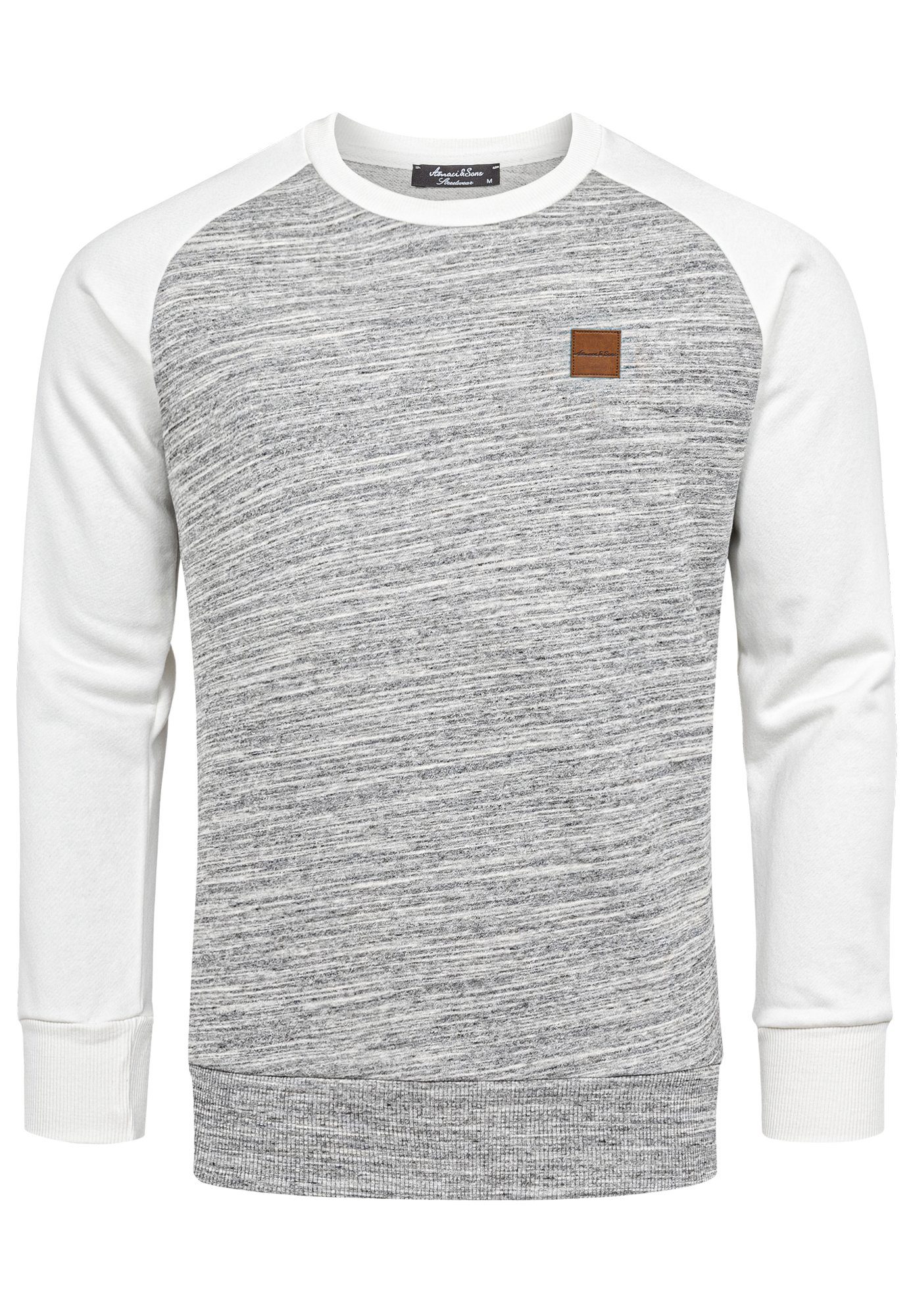 Amaci&Sons Sweatshirt ELGIN Pullover mit Rundhalsausschnitt günstig online kaufen