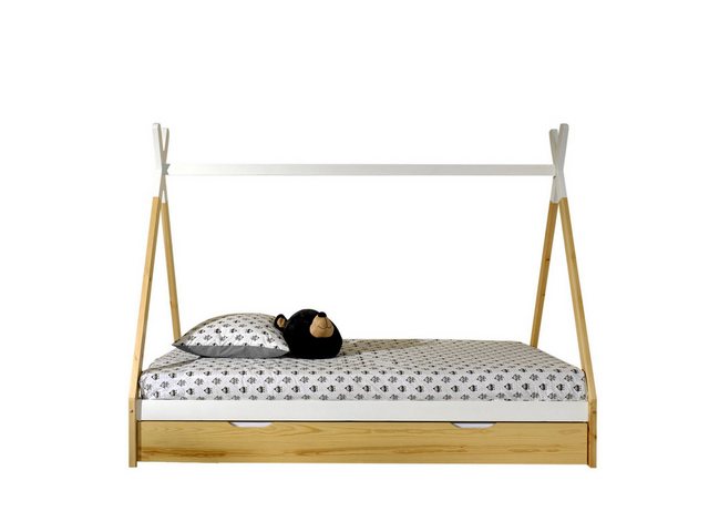 58 aufm Kessel Kinderbett Zeltbett Karyn 206x98x158 Kinderbett Bodenbett Ma günstig online kaufen